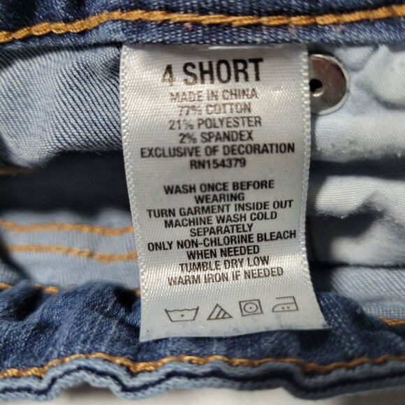 Aeropostale Jegging Jeans Womens Size 4 Short Low Rise Medium Wash Denim Pants - Picture 6 of 6